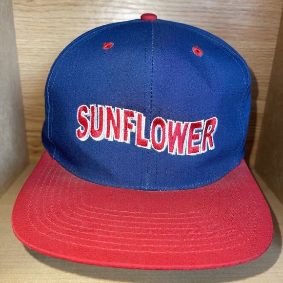 Vintage Sunflower Embroidered Snapback Hat Rare - Picture 1 of 12